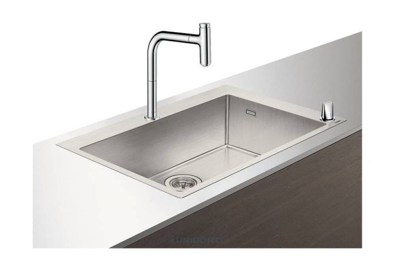 Hansgrohe Edelstahl Küchenspüle Spülencombi 660 chrom C71-F660-08