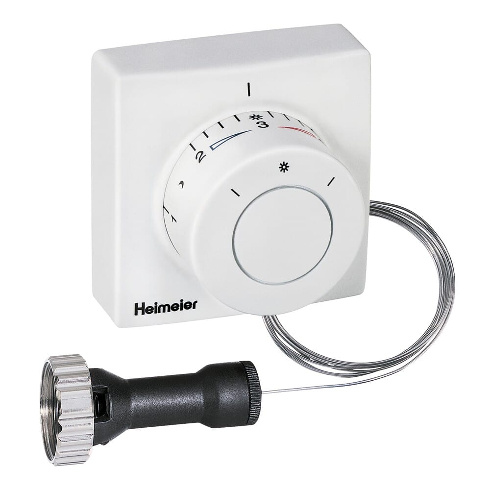 Heimeier Thermostat F 2802-00500 Ferneinsteller weiss 2m Kapillarrohr