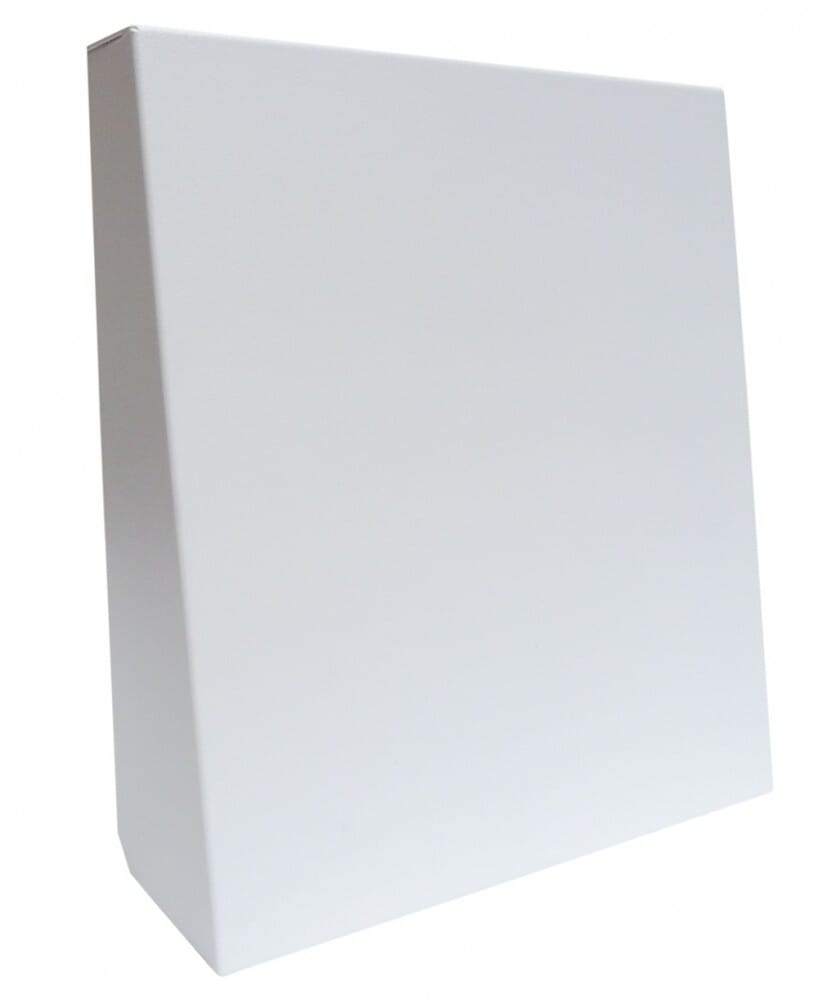Lunos Außenhaube mit Schalldämmung in Aluminium weiß pulverbeschichtet 1/HWE