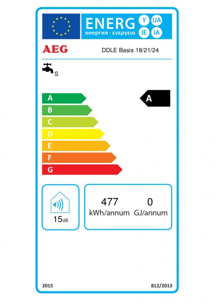 AEG DDLE Elektronischer Durchlauferhitzer auf 18 21 oder 24 kW einstellbar