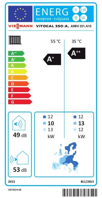 Viessmann Luft-Wärmepumpe Vitocal 350-A Innenaufstellung