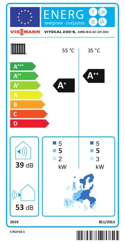 Viessmann Luft/Wasser-Wärmepumpe Vitocal 200-S AWB-M-E-AC / AWB-E-AC 201.D