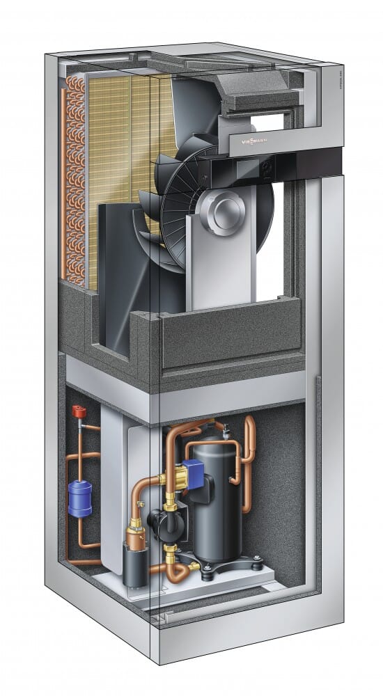 Viessmann Luft-/Wasser Wärmepumpe Vitocal 200-A + Wohnungslüftung