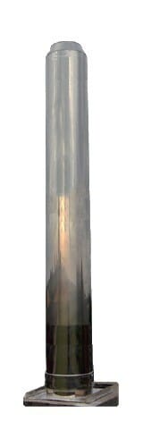 Doppelwandiges Edelstahlrohr Schornsteinkopfverlängerung 1000 mm