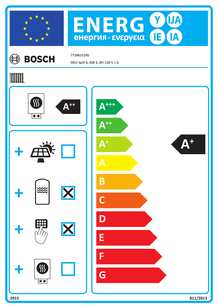 Bosch Wärmepumpen-Systempaket JUPA SAS16 Split-WP SAS 6-2 ASE, HR 300, BH 120-51A