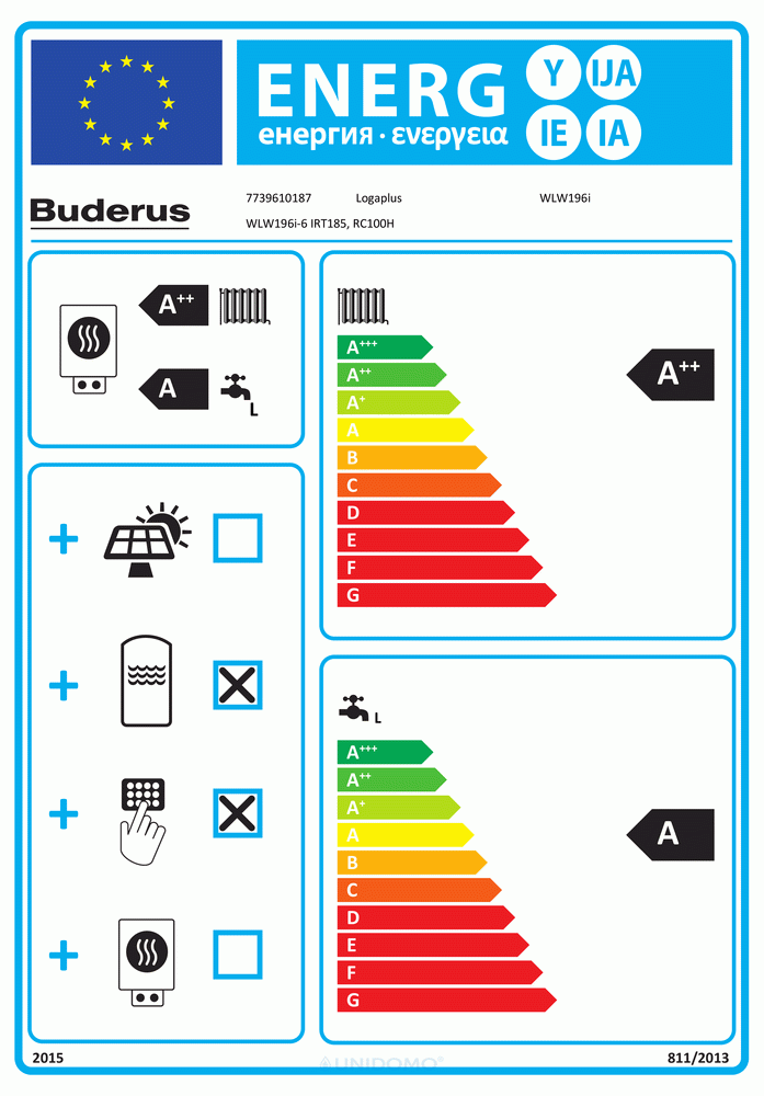 Buderus Logaplus-Paket WLW196 iIR-2 S WLW196i-6 IRTS185 1HK