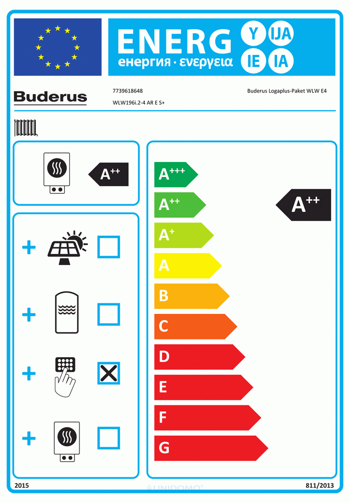 Buderus Luft-Wasser-Wärmepumpe Logatherm WLW196i.2 AR E S+