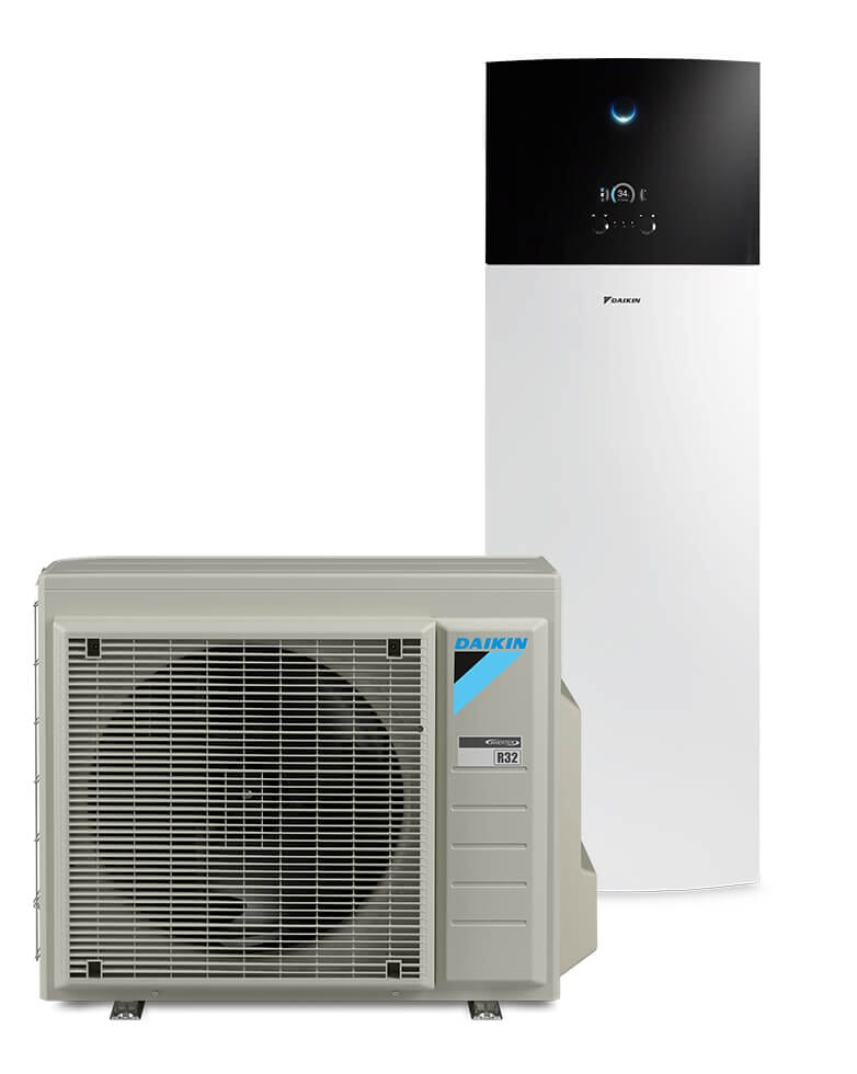 Daikin Luft-Wasser-Wärmepumpe Altherma 3 R F 4/6/8 kW mit 180/230 Liter Speicher