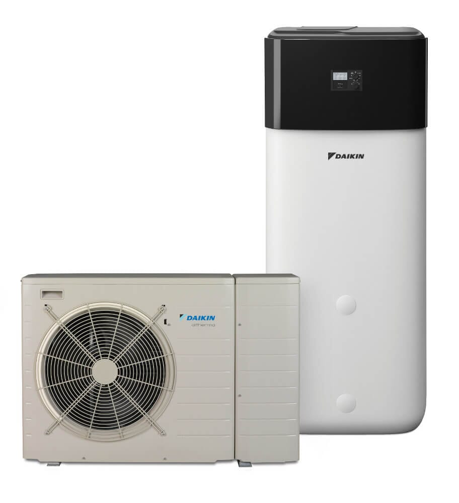 Daikin Luft-Wasser-Wärmepumpe Altherma M ECH2O 5 / 7 kW und 300 / 500 Liter Speicher