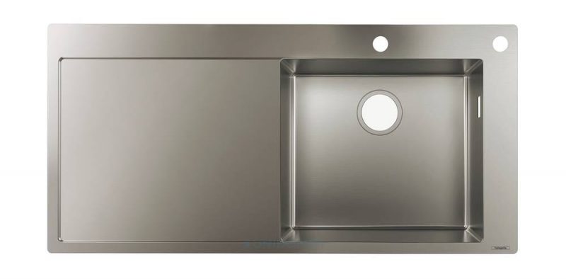 Hansgrohe Edelstahl Einbau Küchenspüle 450 S717-F450 mit Abtropffläche