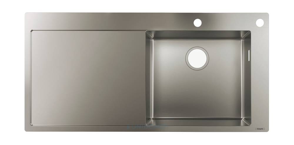 Hansgrohe Edelstahl Einbau Küchenspüle 450 S717-F450 mit Abtropffläche