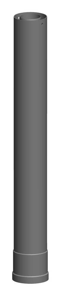 ATEC Abgas Verlängerung zur Dachhochführung DN 80/125 schwarz 955mm