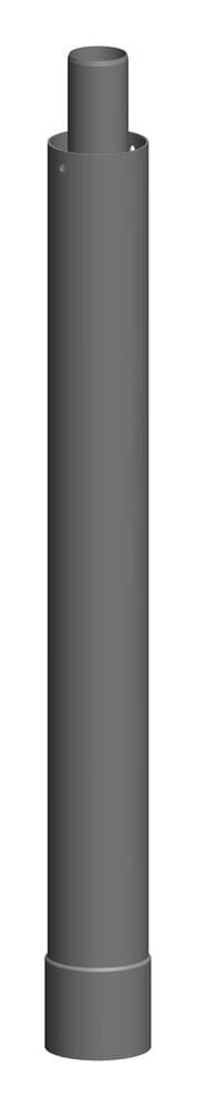 ATEC Abgas Verlängerung zur Dachhochführung DN 60/100 schwarz 955mm