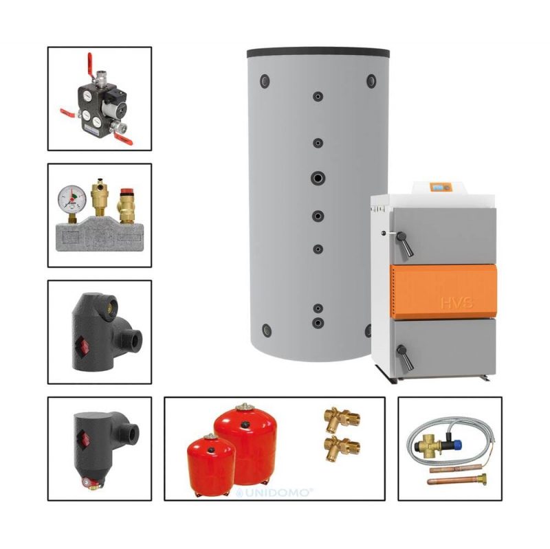 Solarbayer Holzvergaserset HVS E 25-1B Variante B