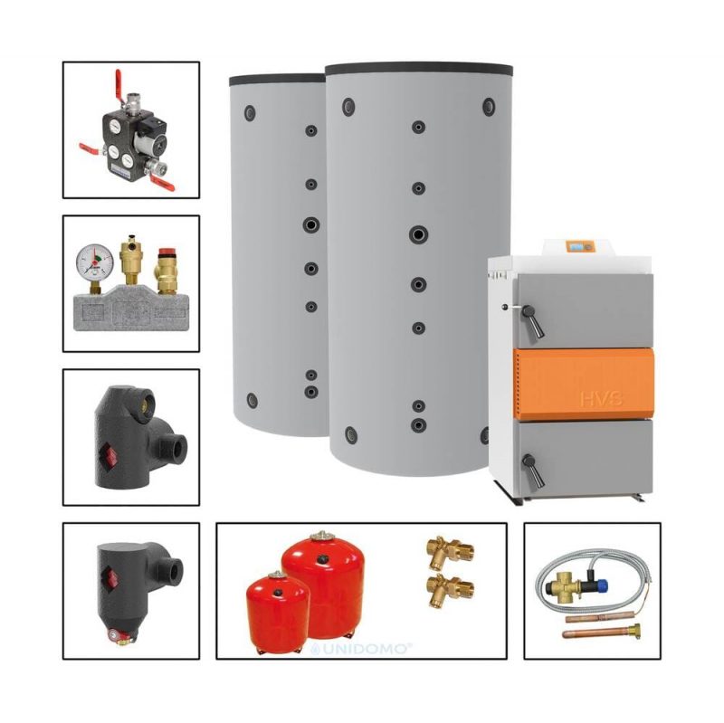 Solarbayer Holzvergaserset HVS E 25-3C Variante C