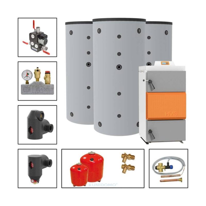 Solarbayer Holzvergaserset HVS E 40-3A Variante A