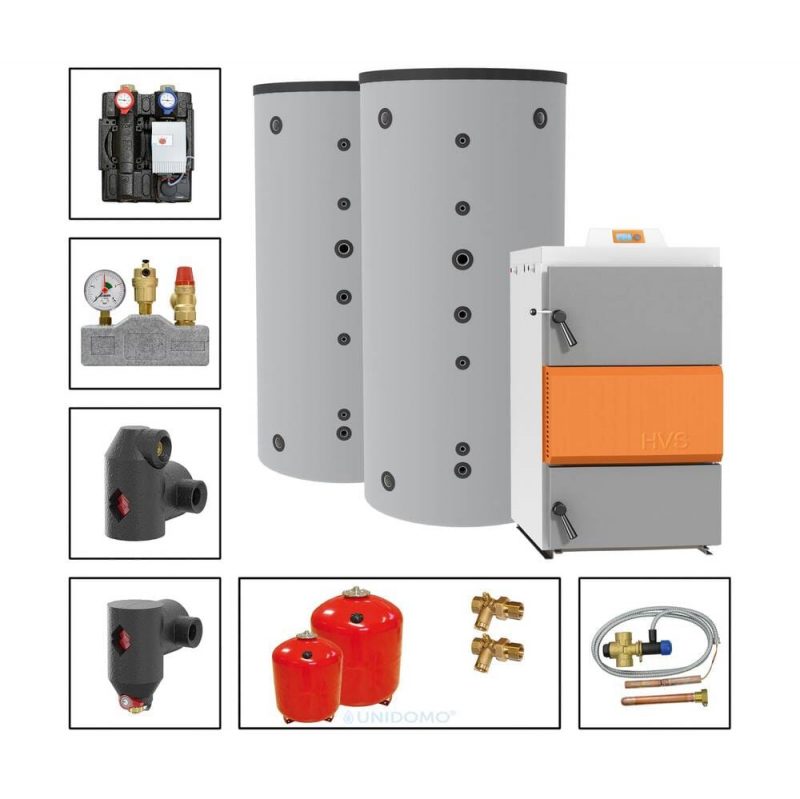 Solarbayer Holzvergaserset HVS E 60-1C Variante C