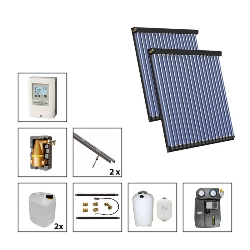 Solarbayer CPC NERO Solarpaket 2 – S Fläche m2: Brutto 6,52 / Apertur 5,66