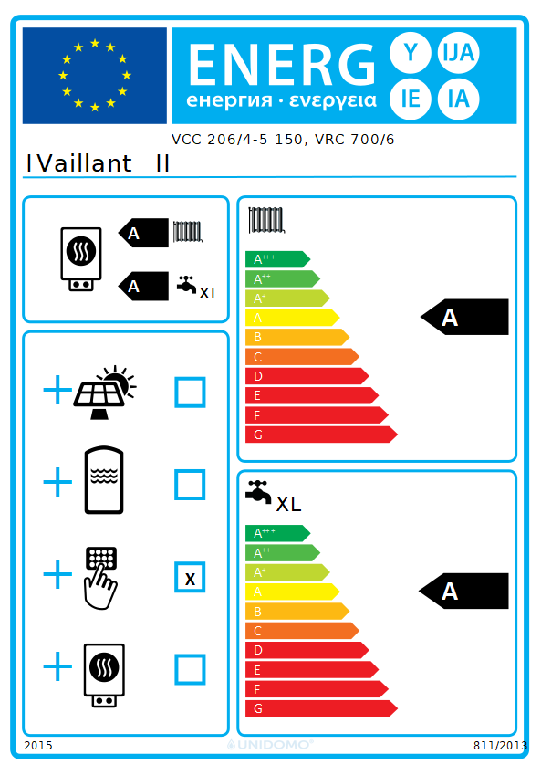 Vaillant Paket 1.359/5 ecoCOMPACT VCC 206/4-5 150 E VRC 700/6