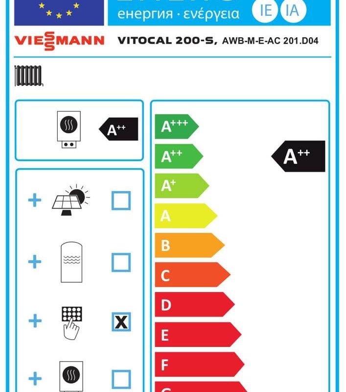 Viessmann Vitocal 200-S Luft/Wasser-Wärmepumpe Split-Bauweise 230 V