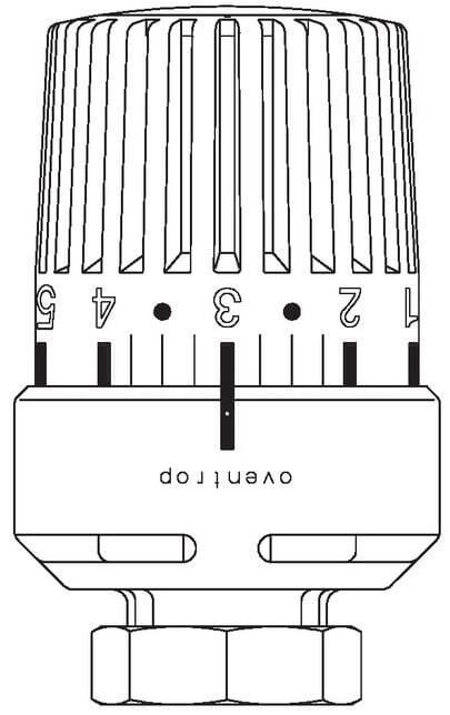 Oventrop Thermostatkopf Uni LH M30x1,5 mit 0 Stellung