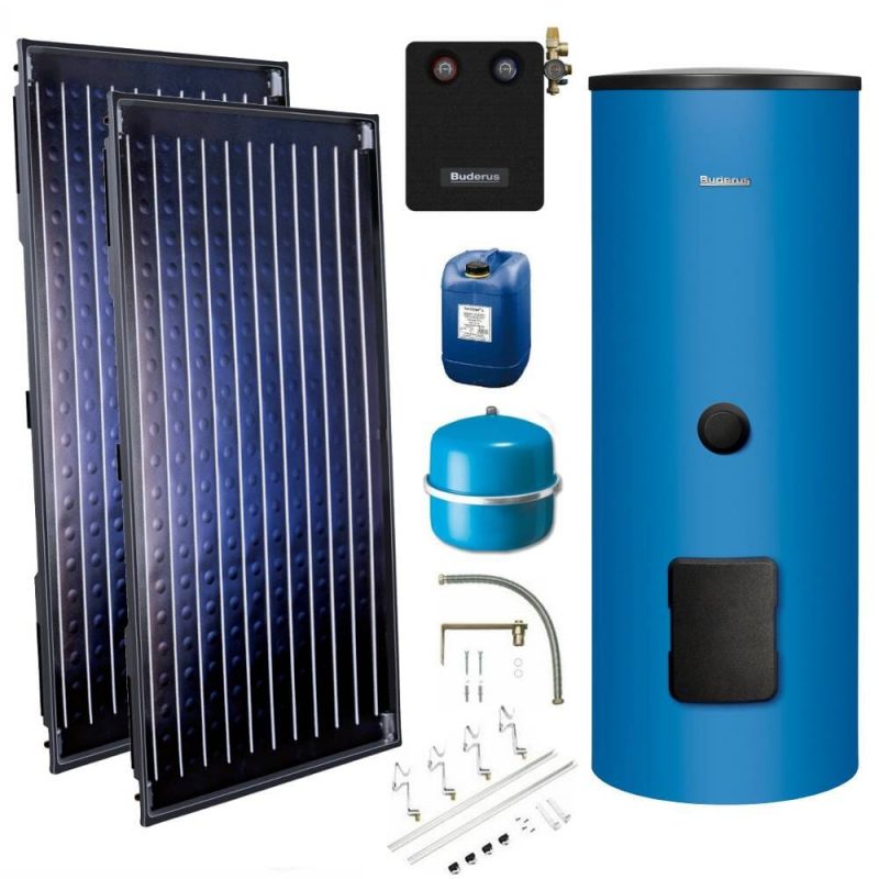 Buderus Solaranlage S69 b Topas SM300-B 2x SKN -AD 4,74 m²